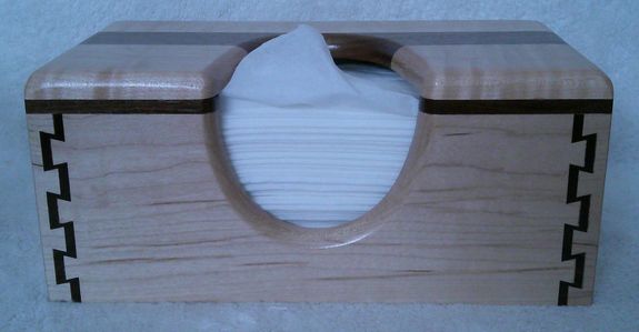 PUFFS TISSUE BOX COVER SOLID MAPLE AND WALNUT (1018202509)