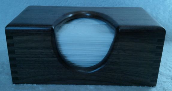 PUFFS TISSUE BOX COVER SOLID WALNUT (1017202501)