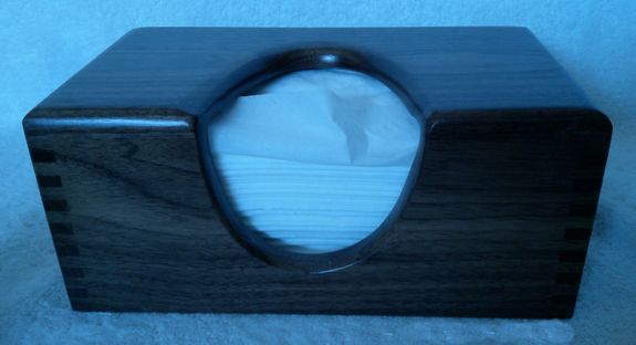 PUFFS TISSUE BOX COVER SOLID WALNUT (1017202502)