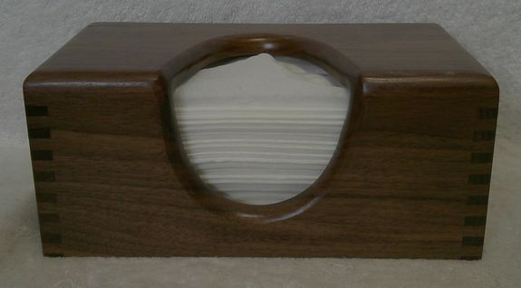 PUFFS TISSUE BOX COVER SOLID WALNUT (1017202503)