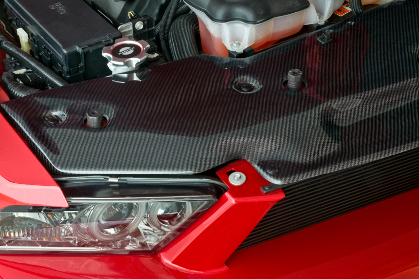 Carbon Fiber Radiator Cover for 20102012 Mustang Cervinis