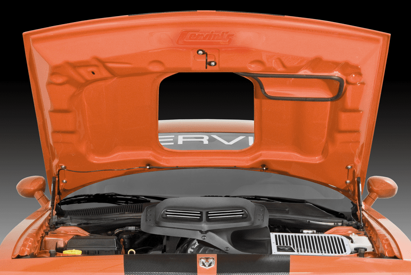 Perfect Fit Primed Aluminum Hood For 2011-2021 Dodge Challenger - SRT Style CH1230331