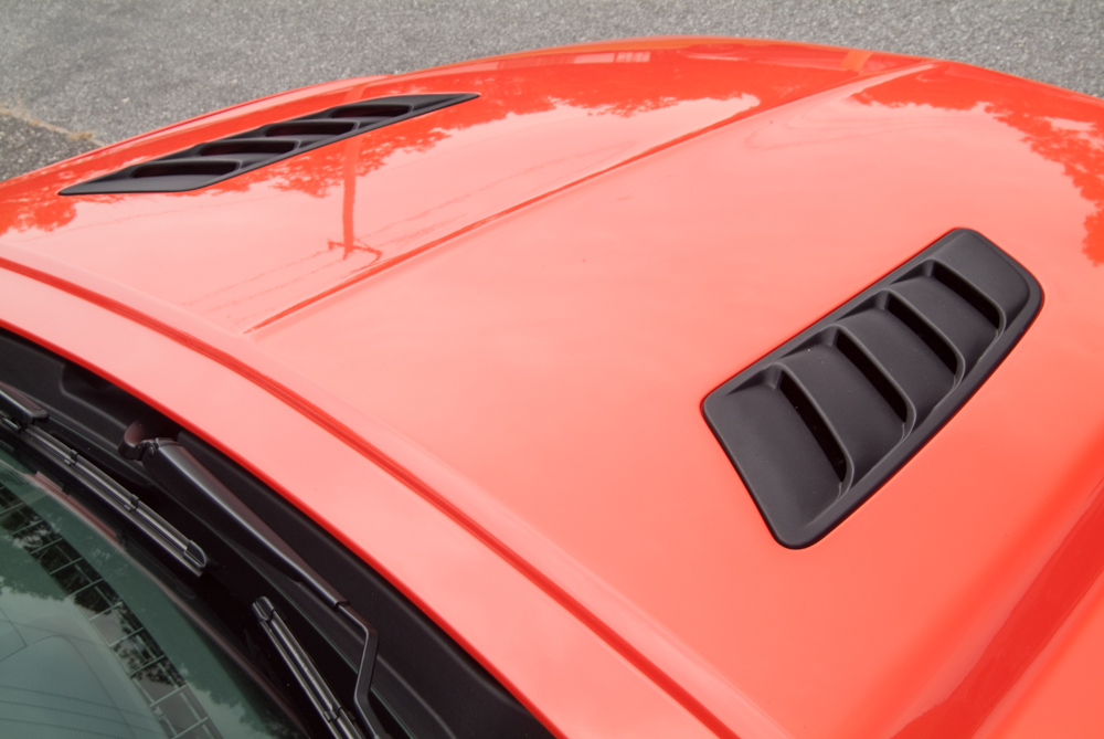 thumbnail image 2 of IKON MOTORSPORTS Single Vent Ram Air Hood Scoop For 2015-2017 Ford Mustang – Black ABS 2 of 6