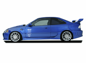 99-00 Civic Sniper Side Skirts