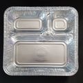 3-Compartment Foil Food Container