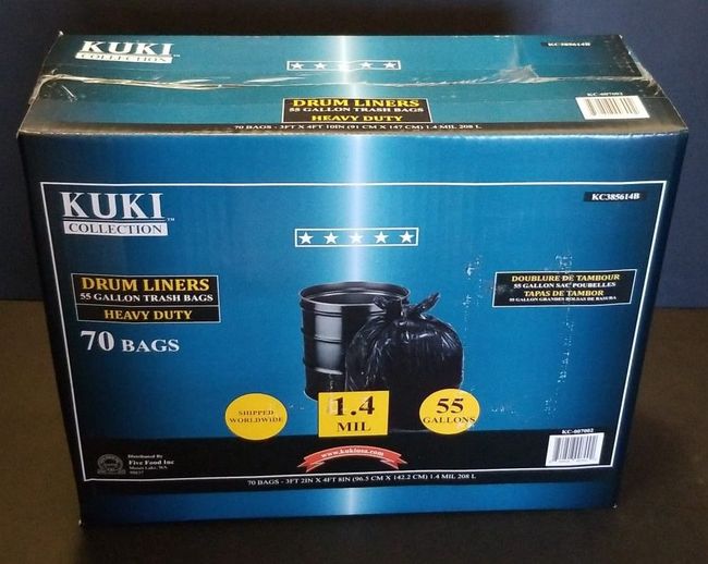 55 Gallon Heavy Duty Drum Liners