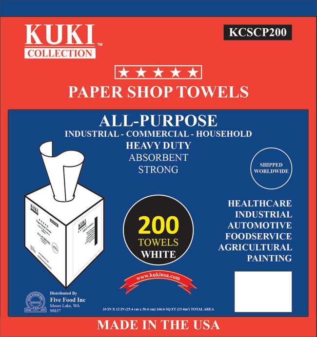 Shop Towels 200 Towel Box