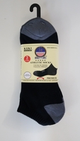 Athletic Socks 2-Pack, Ankle, Black
