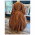 Antique Gold Stripe Reproduction Civil War Simple Dress 54