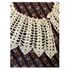 Antique White Delicate Civil War Crochet Collar 161