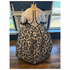 Beautiful Black and White Velvet Flocked Civil War Day Dress 42