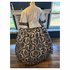 Beautiful Black and White Velvet Flocked Civil War Day Dress 42
