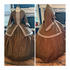 Beautiful Brown Reproduction Floral Civil War Dat Dress with Jacquard Ribbon 30
