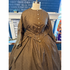 Beautiful Brown with Ivory Reproduction Floral Civil War Dress 56