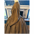 Beautiful Brown with Ivory Reproduction Floral Civil War Dress 56