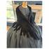 Black Civil War Victorian Shawl with Fringe 13
