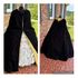 Black Patterned Velvet with Gold Jacquard/Brocade Lining