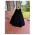 Black Patterned Velvet with Gold Jacquard/Brocade Lining