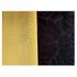 Black Patterned Velvet with Gold Jacquard/Brocade Lining