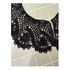 Black Pineapple Civil War Crochet Collar 143
