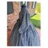 Black Tonal Vines Civil War Simple Day Dress or Mourning Gown 32