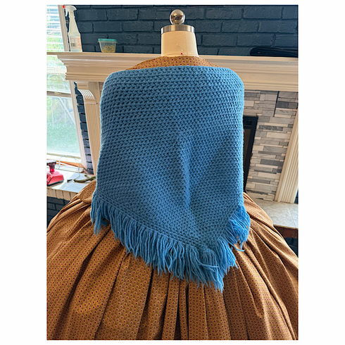 Blue Crochet Shawl 15