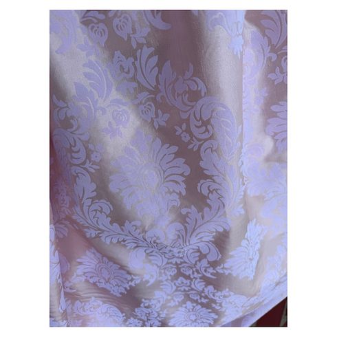 Blush Velvet Flocked Taffeta Civil War Hoop Bag 46X28