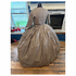 Classic Brown Stripe Simple Day or Camp Civil War Dress 44
