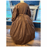 Cocoa reproduction Civil War Dress with Natural and Black 50
