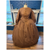 Cocoa reproduction Civil War Dress with Natural and Black 58