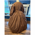Cocoa reproduction Civil War Dress with Natural and Black 58