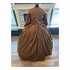 Cocoa Reproduction print Civil War Simple Day Dress Camp Dress 38