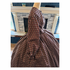 Dark Brown Floral Reproduction Civil War Dress 38