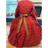 Dark Camel Windowpane Plaid Civil War Pinner Apron