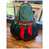 Dark green Satin Civil War Cape Set Victorian Dress