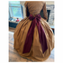 Wide Maroon Taffeta Single point Medici Sash