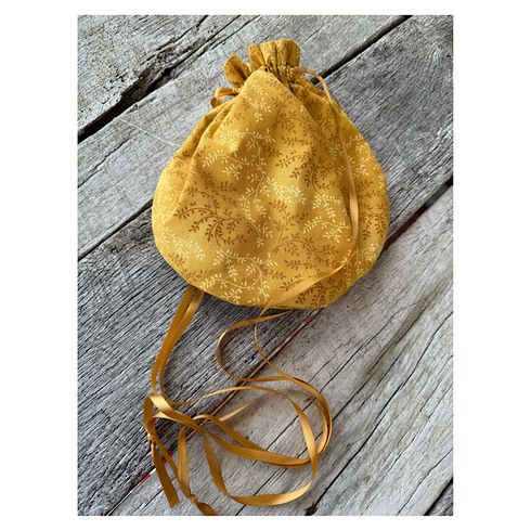 Gold Tonal Vines Civil War reticule Victorian Purse