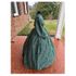 Green and Navy Plaid Civil War Simple Day Dress Camp Dress 36
