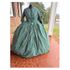 Green and Navy Plaid Civil War Simple Day Dress Camp Dress 38