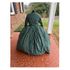 Green and Navy Plaid Civil War Simple Day Dress Camp Dress 44