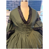 Green with Black 3 Tiered Flounced Civil War Better Day Dress 38