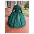 Hunter Green w/Navy Diamond Design Civil War Dress-32