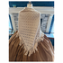 Ivory Cotton Shawl with Cotton Fringe 17