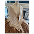 Ivory Cotton Shawl with Cotton Fringe 17