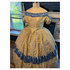 Ivory Embrodiered Taffeta w/Baby Blue Satin Accents**36