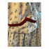 Ivory with Blues and Wine Civil War Better Day Dress 30