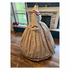 Ivory with Blues and Wine Civil War Better Day Dress 30