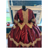 Maroon Taffeta wing Venice lace Civil War Better Day Dress 36