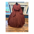 Maroon with Gold Stripe Summerweight Civil War Dress 50