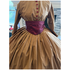 Wide Maroon Taffeta Single point Medici Sash